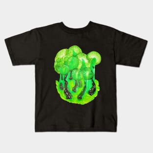 Green Forest Abstract Kids T-Shirt